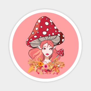 Mushroom fairy Magnet